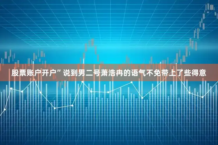 股票账户开户”说到男二号萧浩冉的语气不免带上了些得意